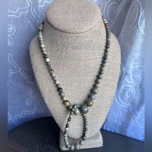 Picture jasper necklace set 18’